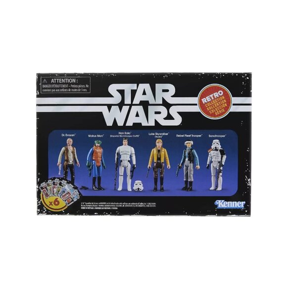 Hasbro Star Wars Retro Collection Episode IV A New Hope 6-pack 3.75” Figures New - Picture 3 of 3